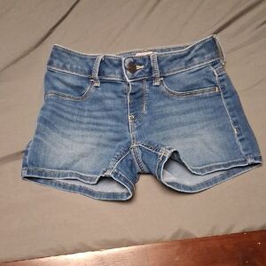 Denim Blue Girls Shorts